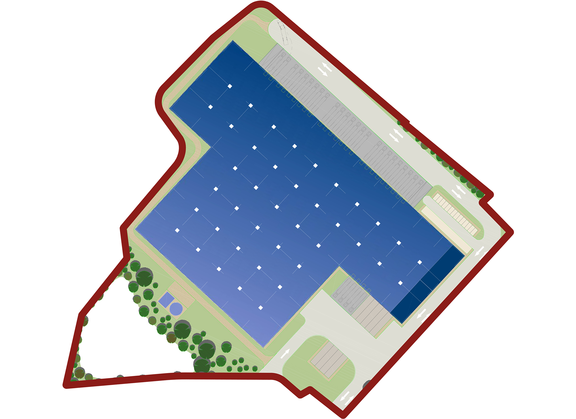 Illustrazione pianta magazzino d1 weerts venezia park weerts logistcs park - WLP Venice Park