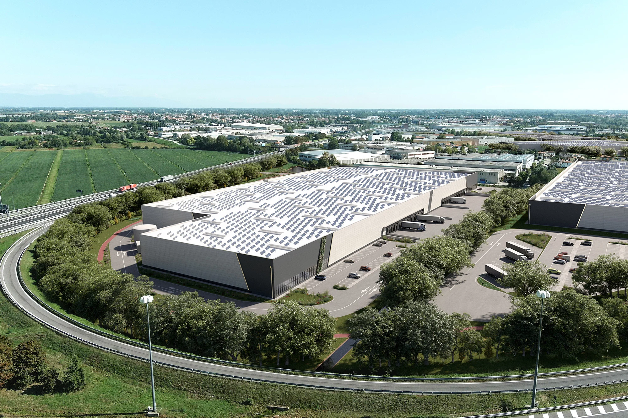 Vista drone magazzino a south weerts venezia park weerts logistcs park - WLP Venice Park
