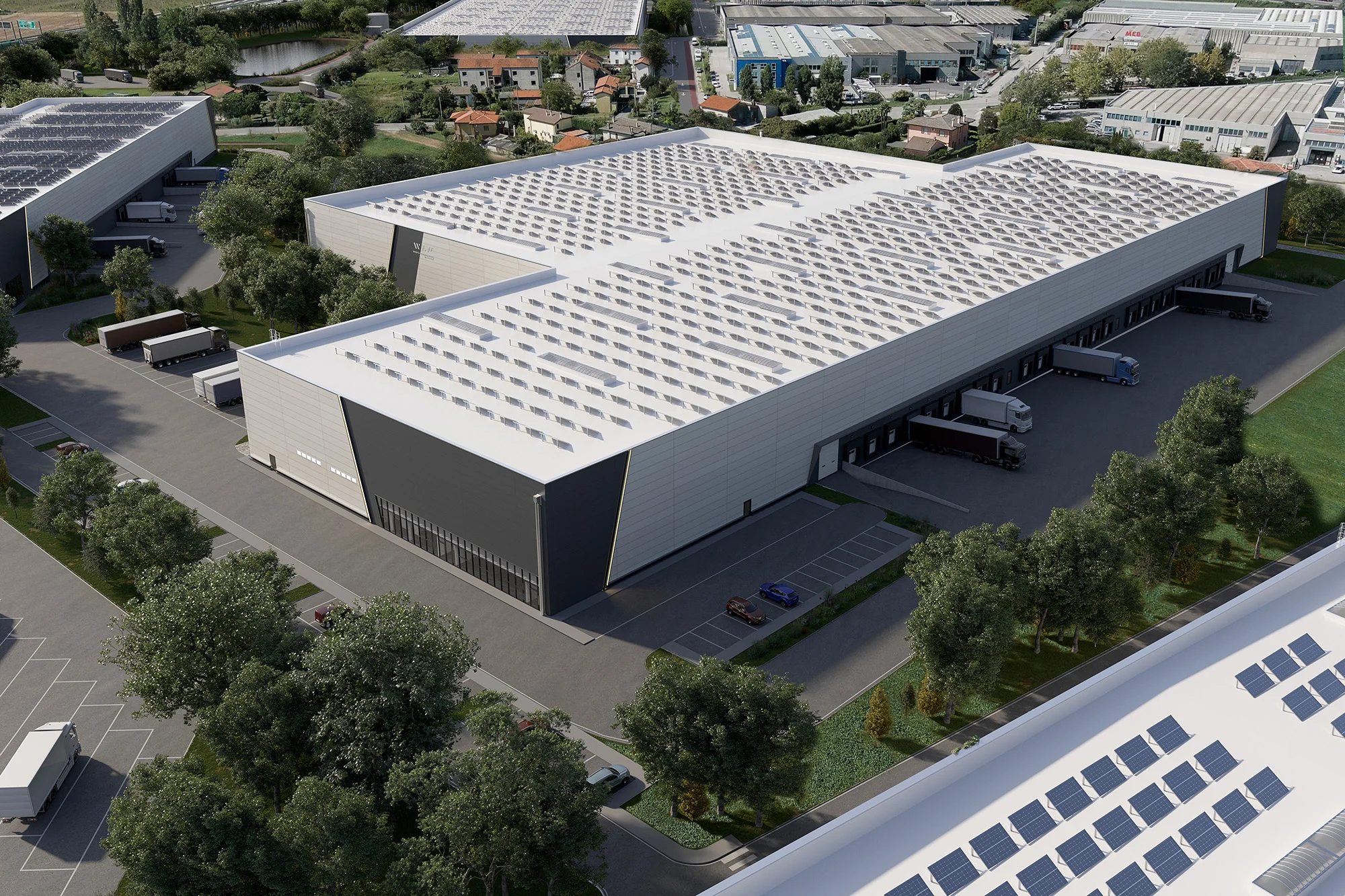 Vista drone magazzino d1 weerts venezia park weerts logistcs park - WLP Venice Park
