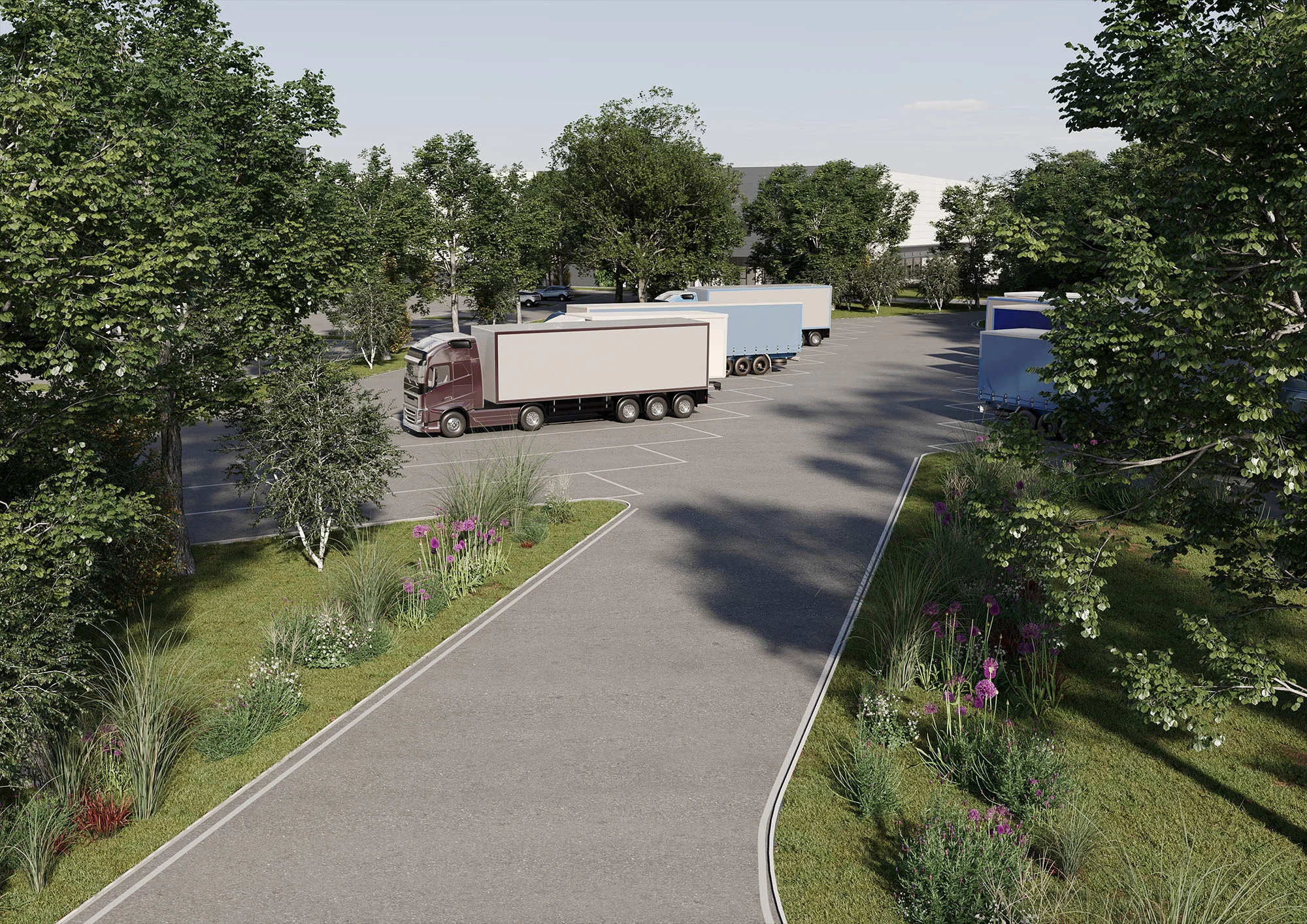 Vista parcheggi camion weerts venezia park weerts logistcs park - WLP Venice Park