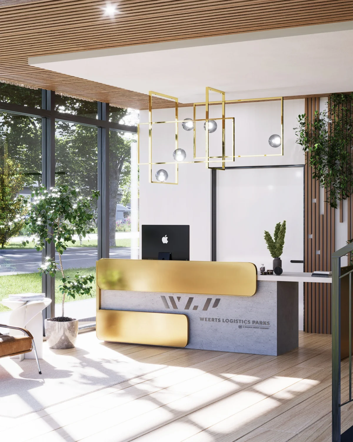 Vista reception interno uffici weerts venezia park weerts logistcs park - WLP Venice Park